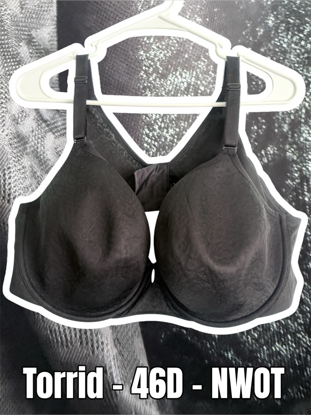 Torrid Black Full-Coverage Molded Cup Bra